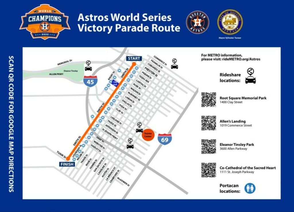 Houston Astros World Series Parade 2022 - VIP Watch Party Houston Club -  Midstream Calendar