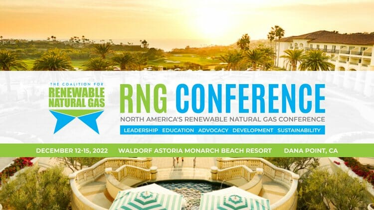 Renewable Natural Gas Conference Dec 12-15th – California