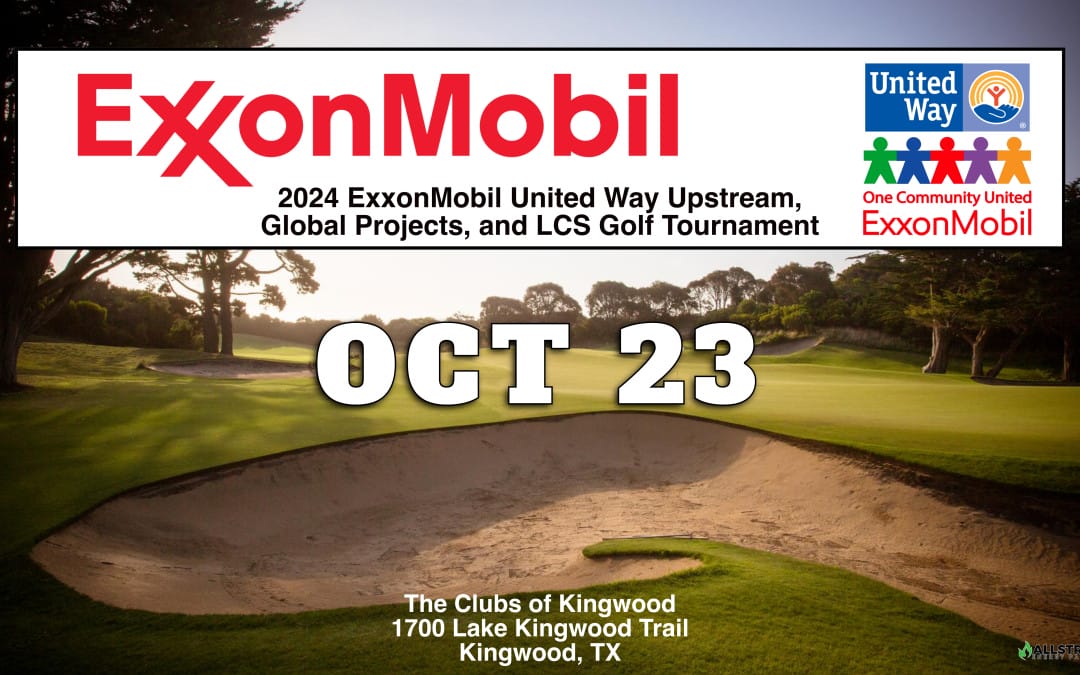 Register Now for the ExxonMobil United Way Upstream, Global Projects, and LCS Golf Tournament October 23, 2024 – Houston