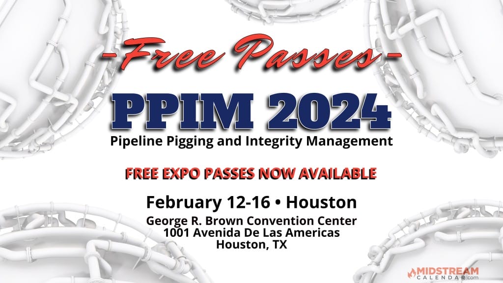 FREE PASSES Get Free Access To The 2024 Pipeline Pigging And   2024 Pipeline Pigging And Integrity Management Conference PPIM Show Midstream Calendar Free Pass 1024x576 