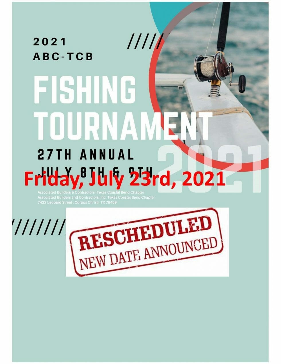 ABC Texas Coastal Bend Fishing Tournament(Rescheduled July 23rd