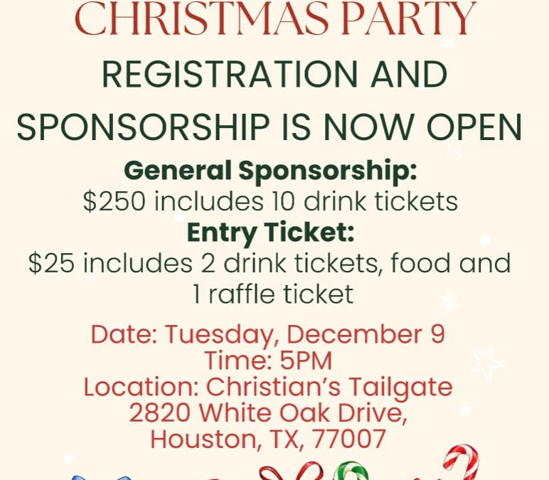 Register Now for the AMPP Houston Chapter Christmas Party Dec 9, 2025 – White Oak Drive, TX