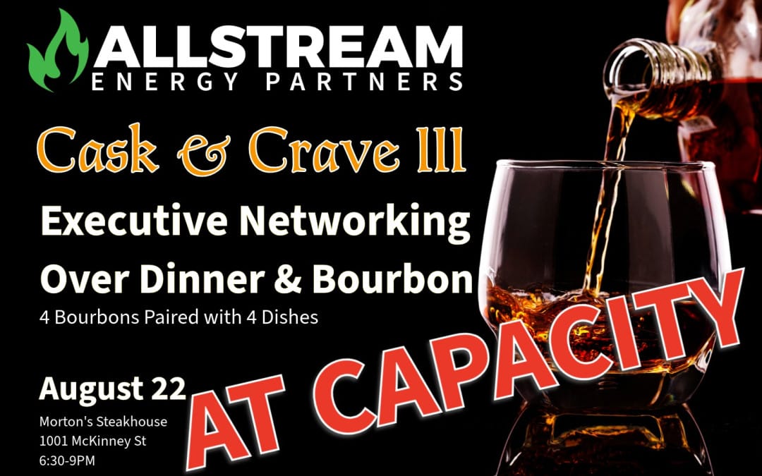 AT CAPACITY: August 22 Allstream Executive Meetup & Client Appreciation Dinner has reached 50 RSVPs – next up Oct 17th Wine Tasting
