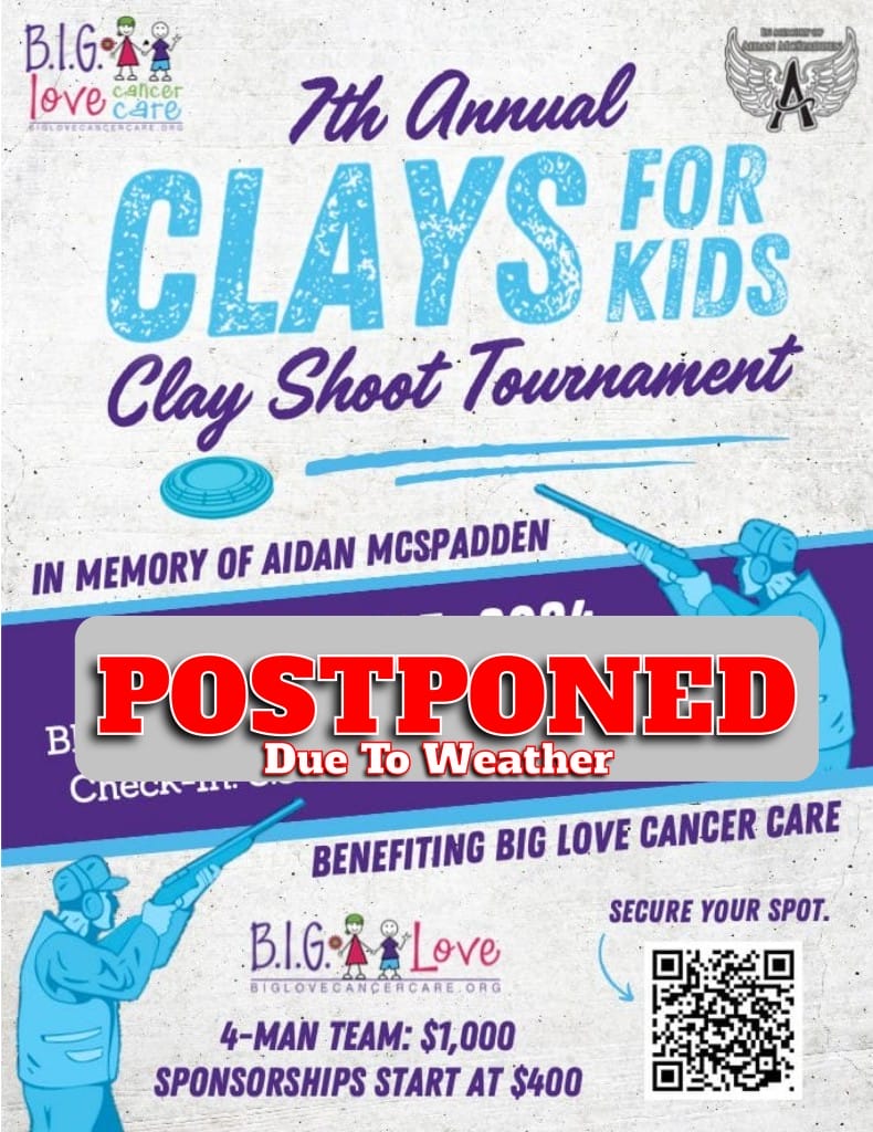 POSTPONED: BIG Love Cancer Care 7th Annual Clays for Kids Sporting ...