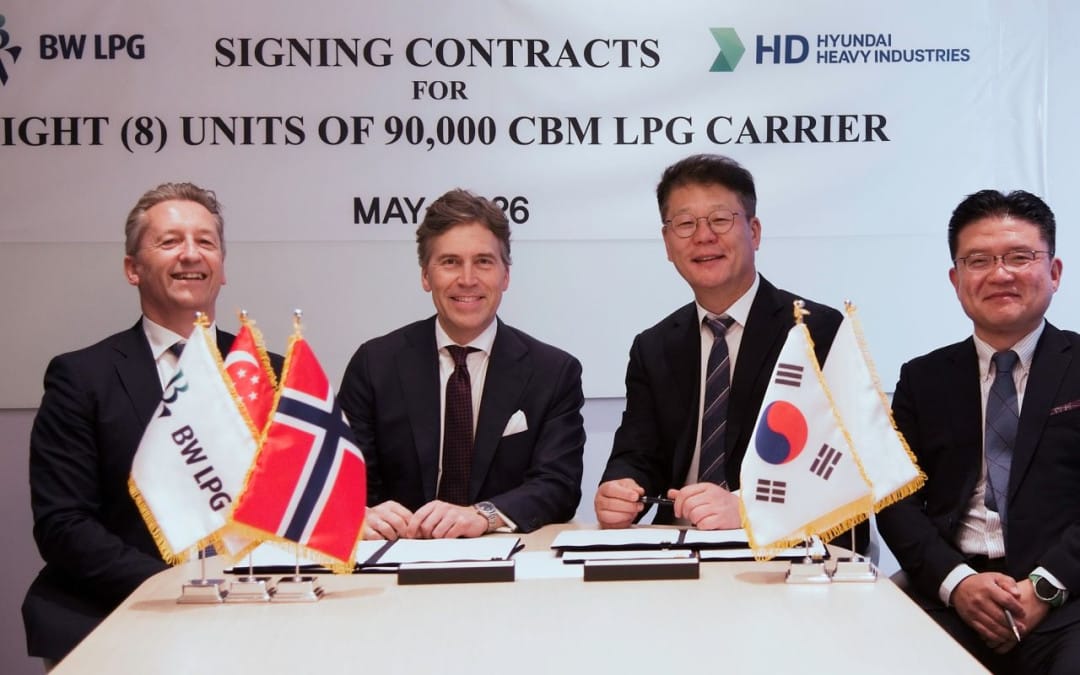 BW LPG Enters Into $940M Agreement for Eight 90’cbm Panamax Newbuildings with Hyundai Heavy Industries