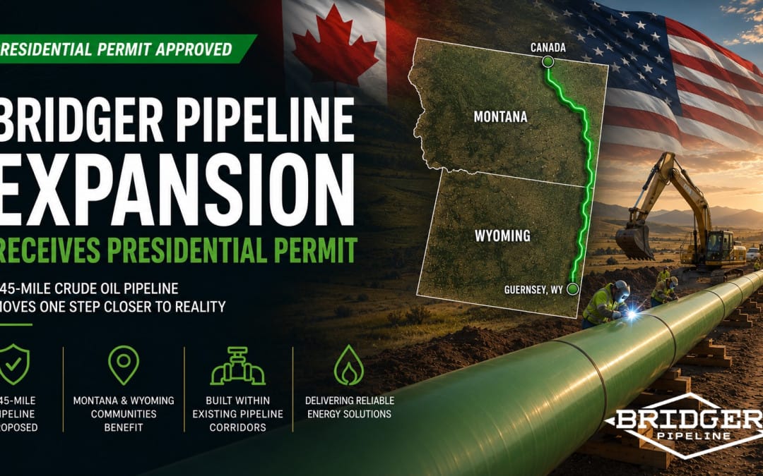 Bridger Pipeline Expansion LLC Receives Presidential Permit to Ship Canadian Crude into the US