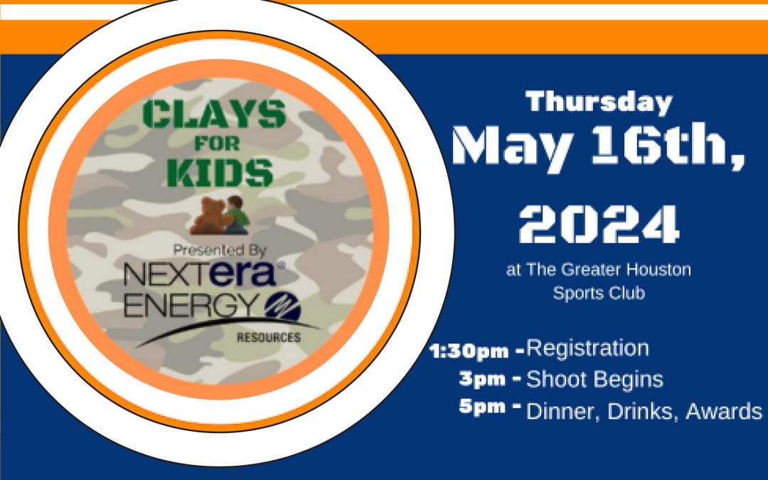 Register now for Clays for Kids May 16, 2024 – Presenting Sponsor Nextera