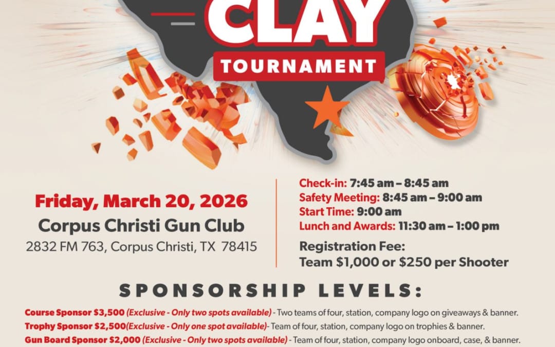 Register Now for the Corpus Christi API CCAPI Annual Sporting Clay Tournament – March 20, 2026 – Corpus Christi, TX