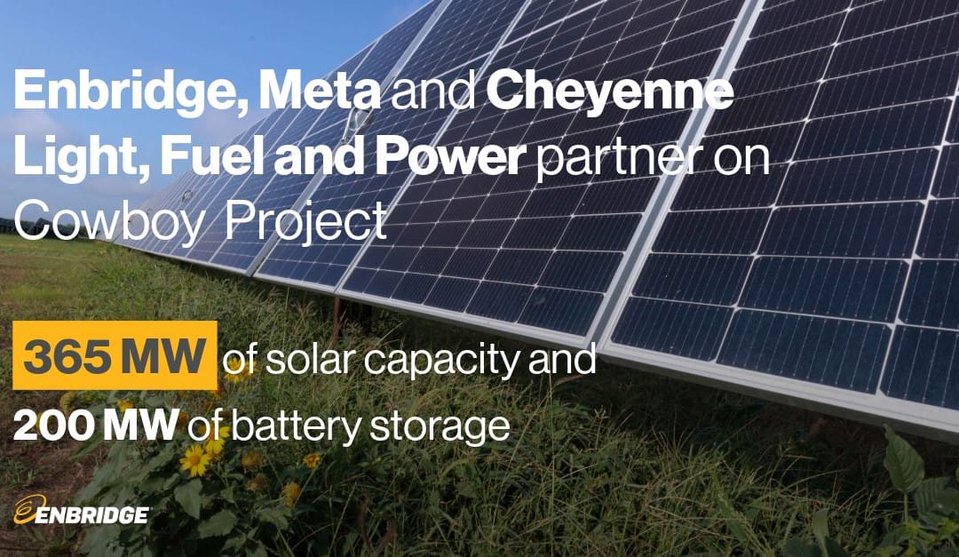 Enbridge and Meta expand partnership with Cowboy Project