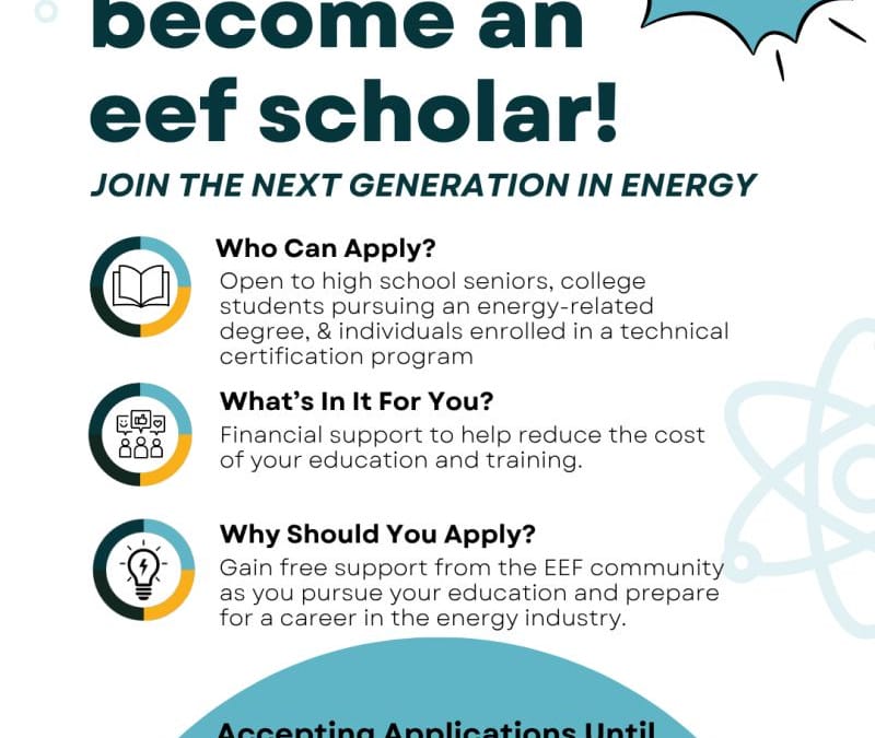 Apply for an Energy Scholarship by Energy Education Foundation 2027 – 2028 – Houston, TX