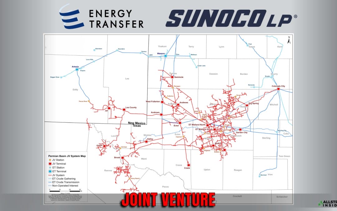 Jul. 16, 2024-Energy Transfer LP and Sunoco LP today announced the formation of a joint venture combining their respective crude oil and produced water gathering assets in the Permian Basin