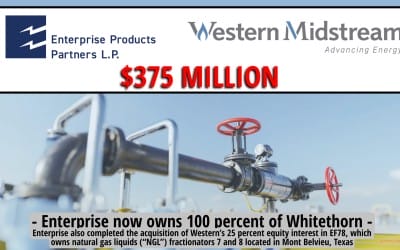 $375 Million: Enterprise Acquires Joint Venture Interests From Western Midstream