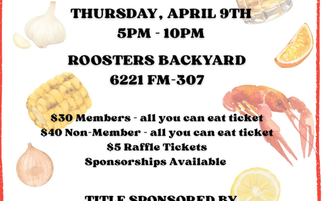 PBGPA Annual Shrimp & Crawfish Boil April 9, 2026 – Midland