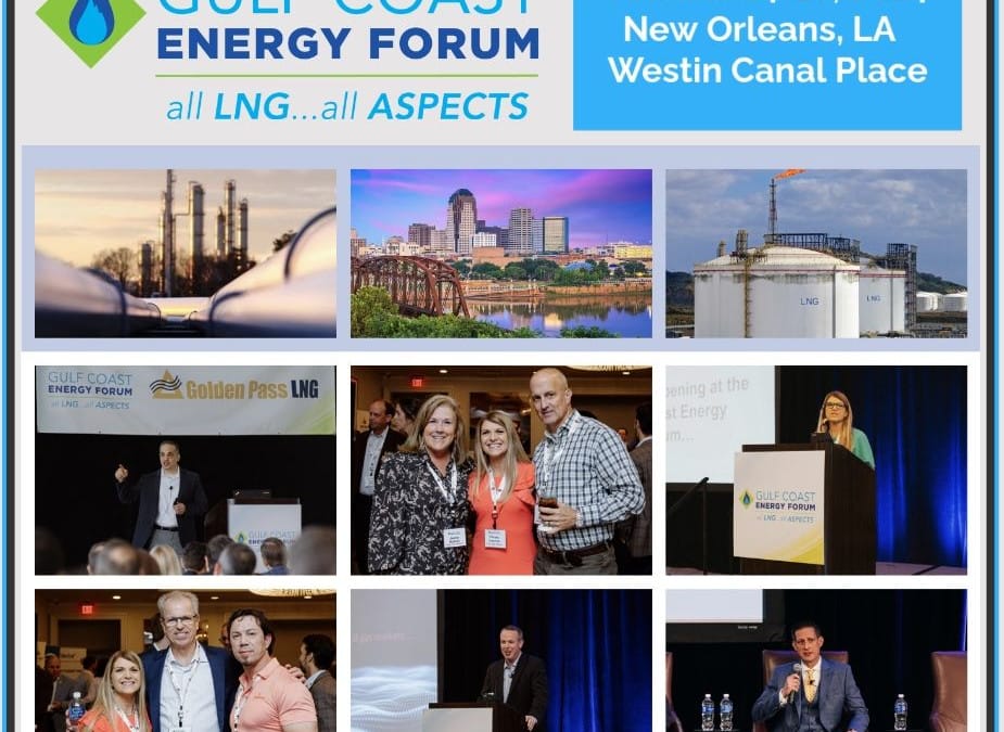 Register Now for the Gulf Coast Energy Forum October 14 – October 16, 2024 – New Orleans – by LDC Gas Forums