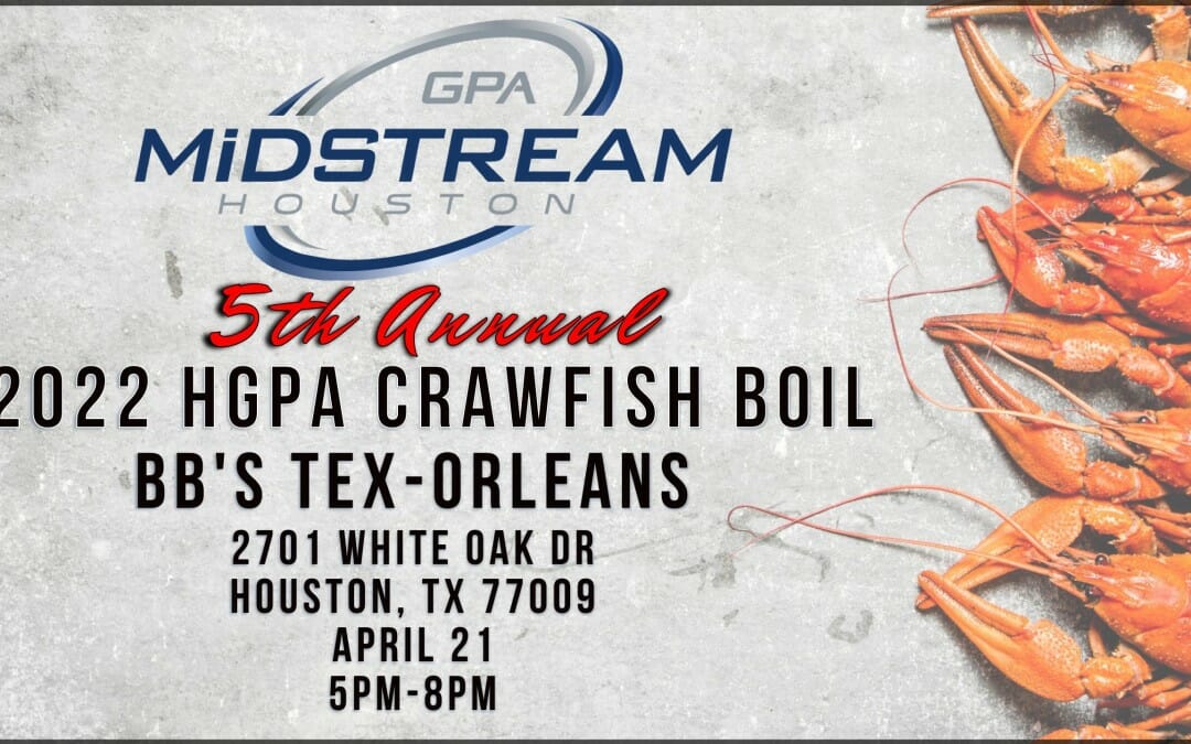 Register Now for the 5th Annual (Member) Crawfish Boil April 21 – Houston