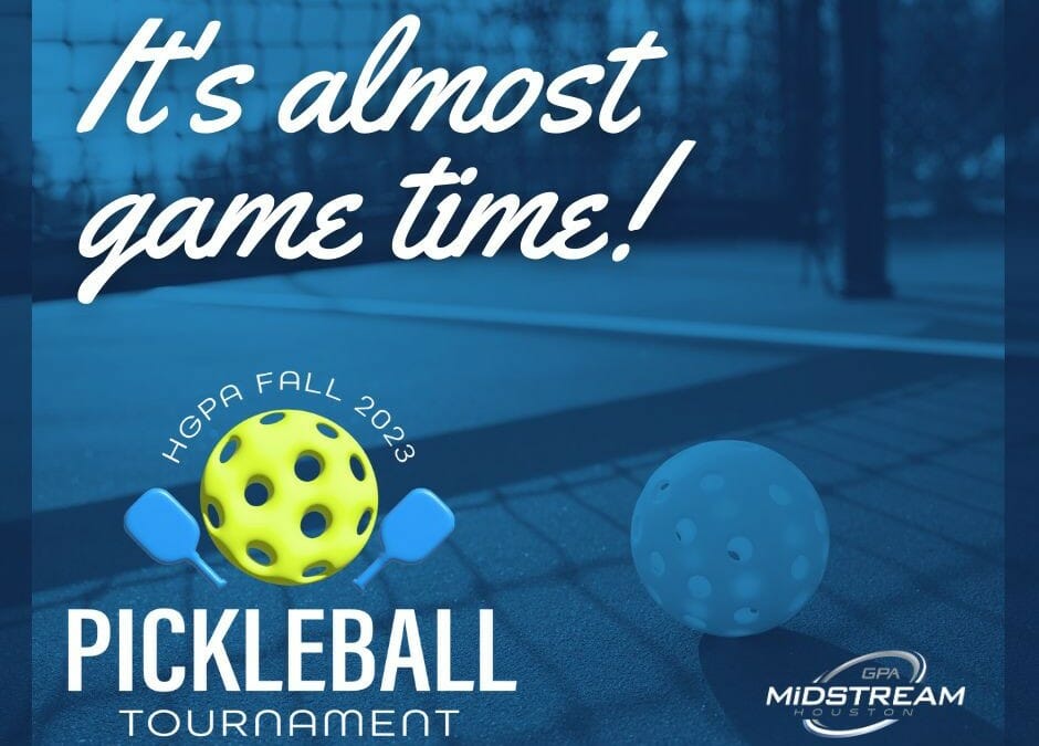 Register Now for the Houston GPA Midstream Pickleball Tournament November 9, 2023 – Houston