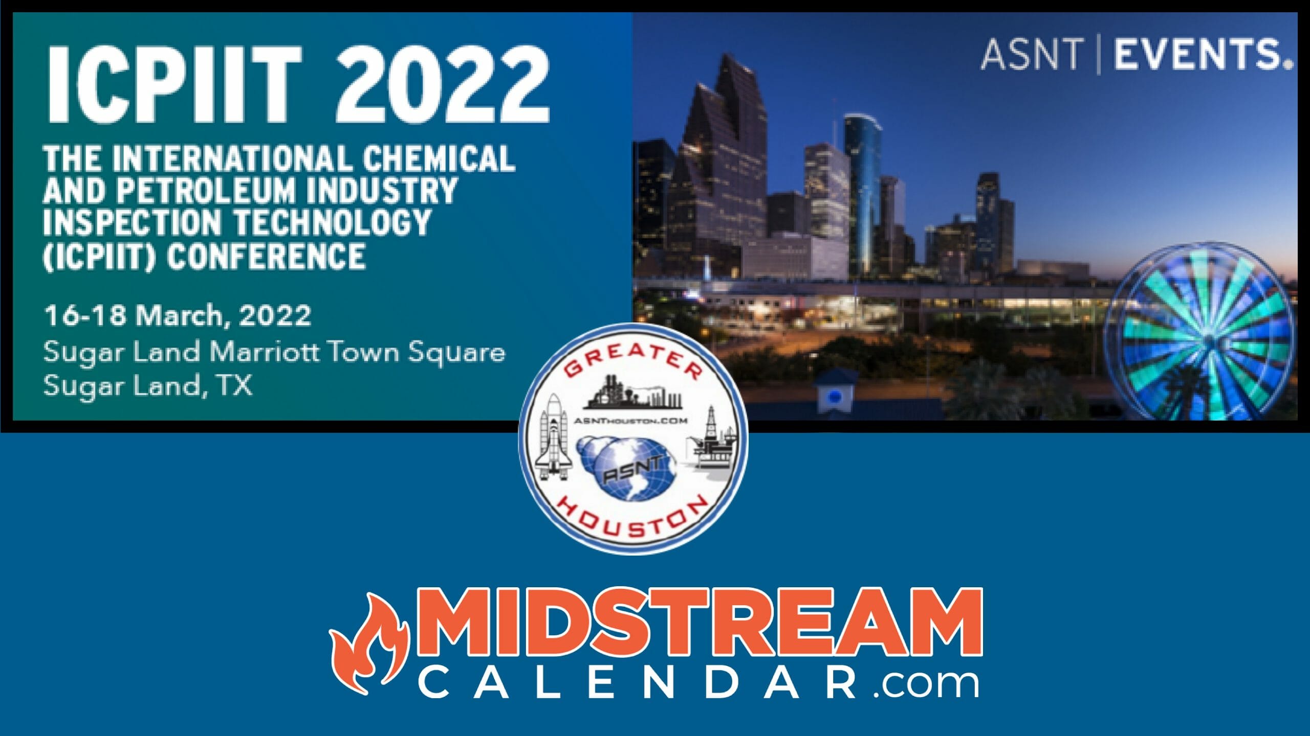 Midstream Calendar ASNT 2022 Sugarland conference