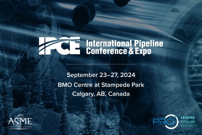 Register Now for the IPCE 2024 – The International Pipeline Conference & Expo 2024 September 23rd-27th – Calgary, Canada