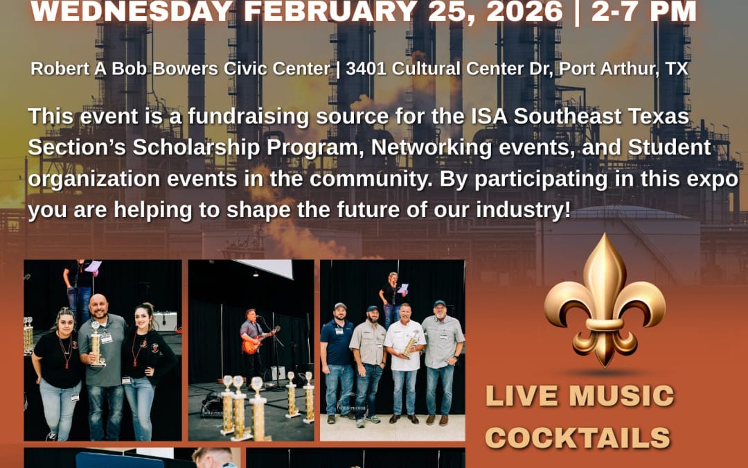 Register Now for the ISA Southeast TX Section Cajun Cook Off & Tabletop – February 25, 2026 – Port Arthur, TX