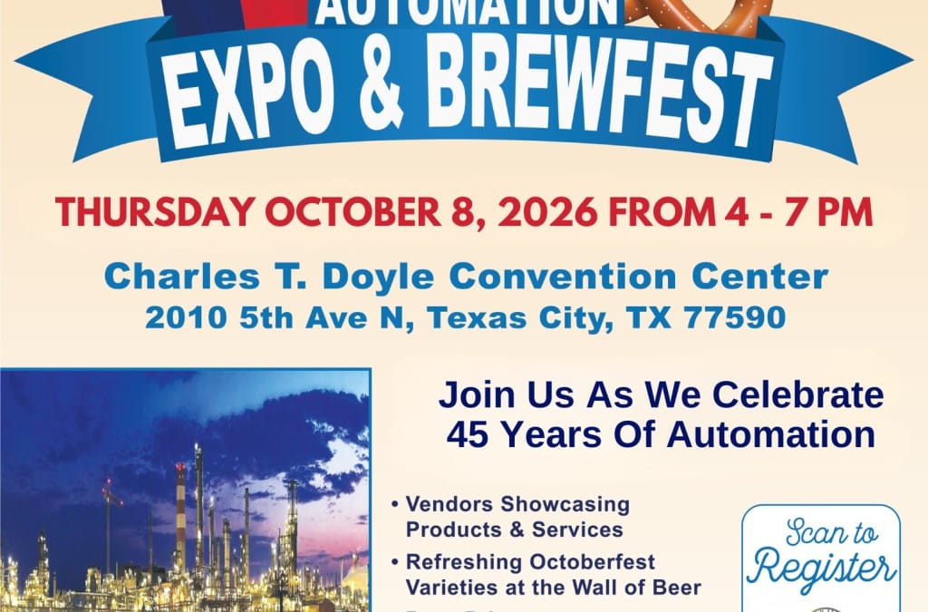 Register Now for the ISA Texas City Automation Expo & Brewfest – October 8, 2026 – Texas City, TX