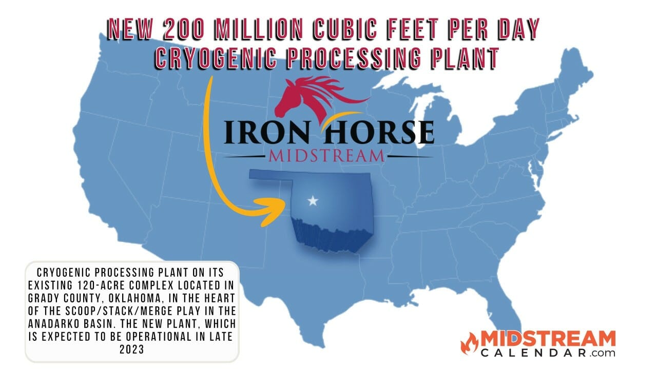 New Project 200 MMcf/d plant Iron Horse Midstream Oklahoma Midstream Calendar