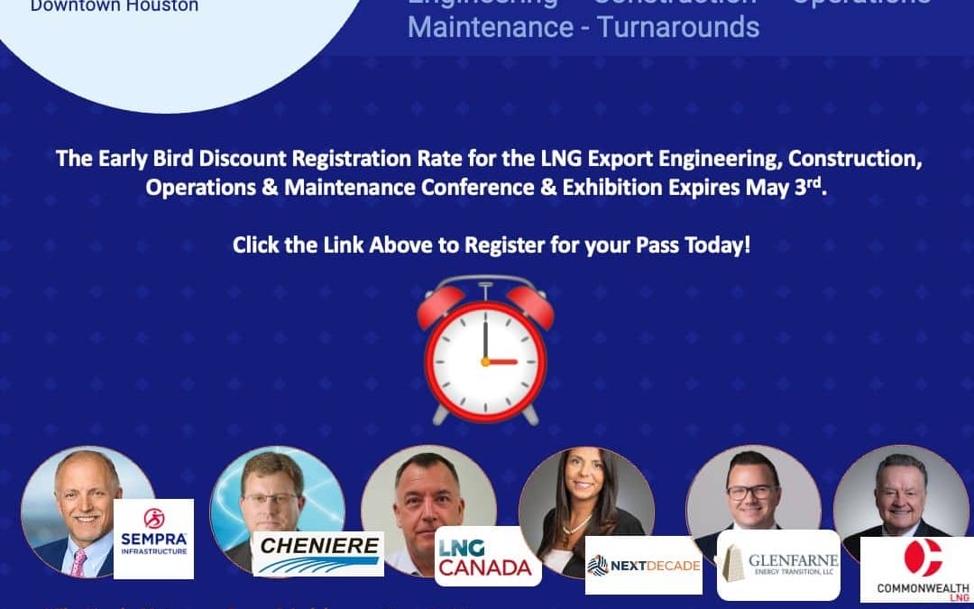 Register Now for the LNG Export North America Conference and Expo June 25-June 26, 2024 – Co-Located with Hydrogen +Ammonia NA