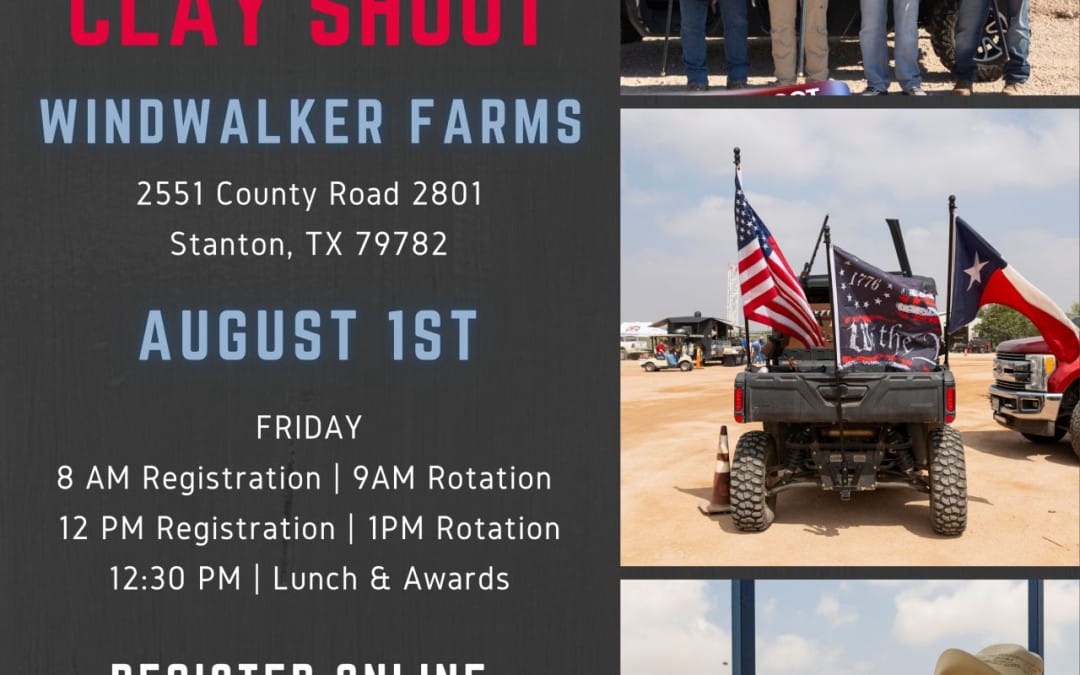 Permian Basin Association of Pipeliners 7th Annual PBAP Clay Shoot in Midland TX on FRIDAY, AUGUST 1, 2025