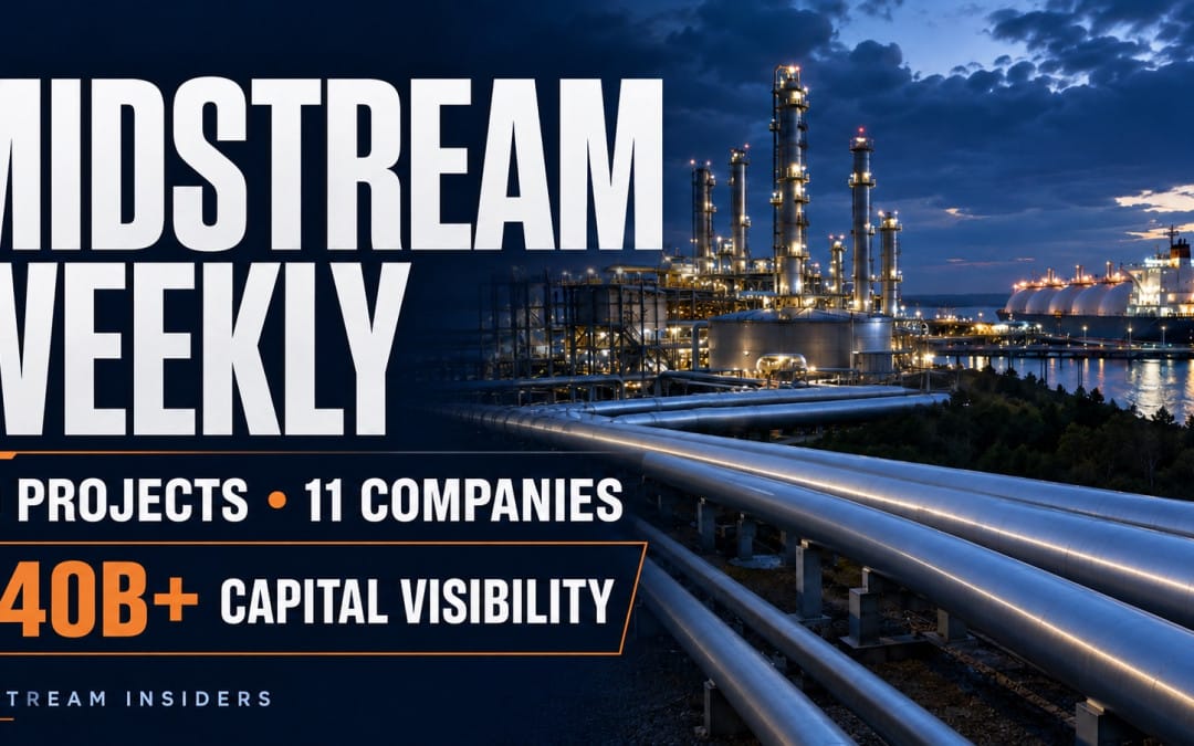 Midstream Weekly Roundup Tracks 90 Projects Across $40.8 Billion to $42.2 Billion of U.S. Capital Visibility