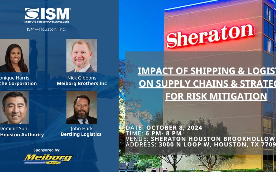 NEW LOCATION: Register for the ISM Houston Monthly Professional Development Meeting October 8, 2024 – Houston