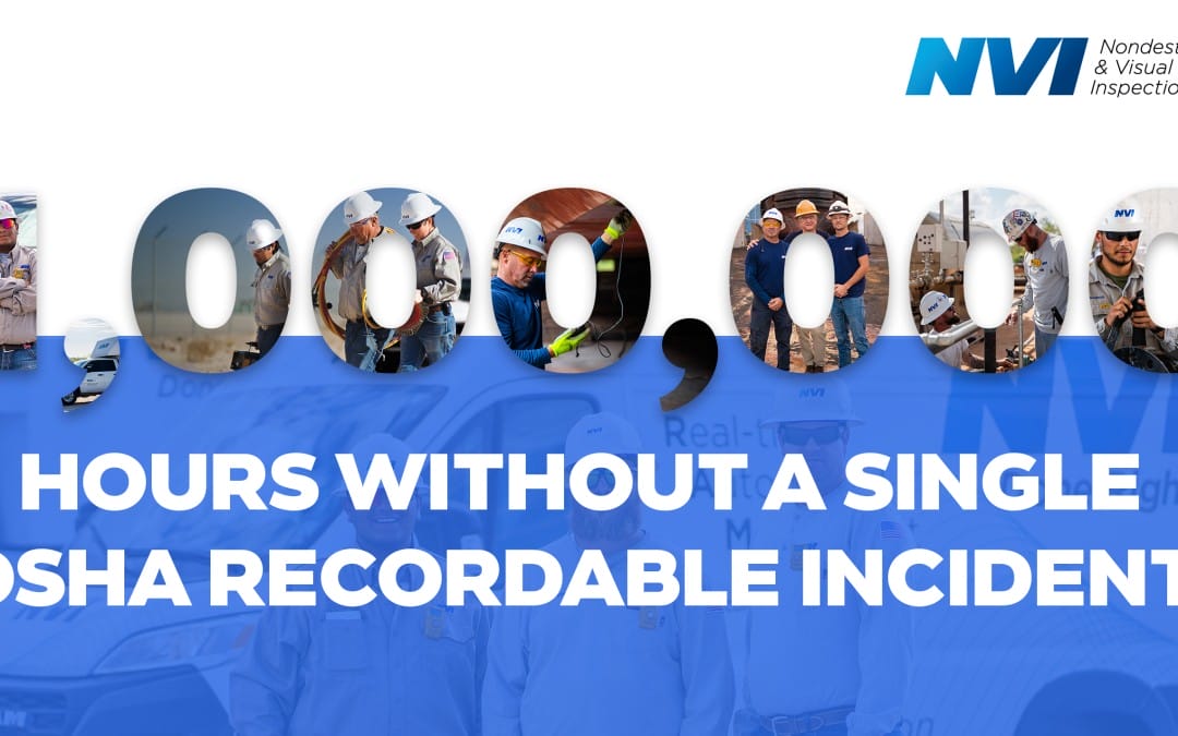 NVI surpasses 1 million hours without a single OSHA recordable incident!