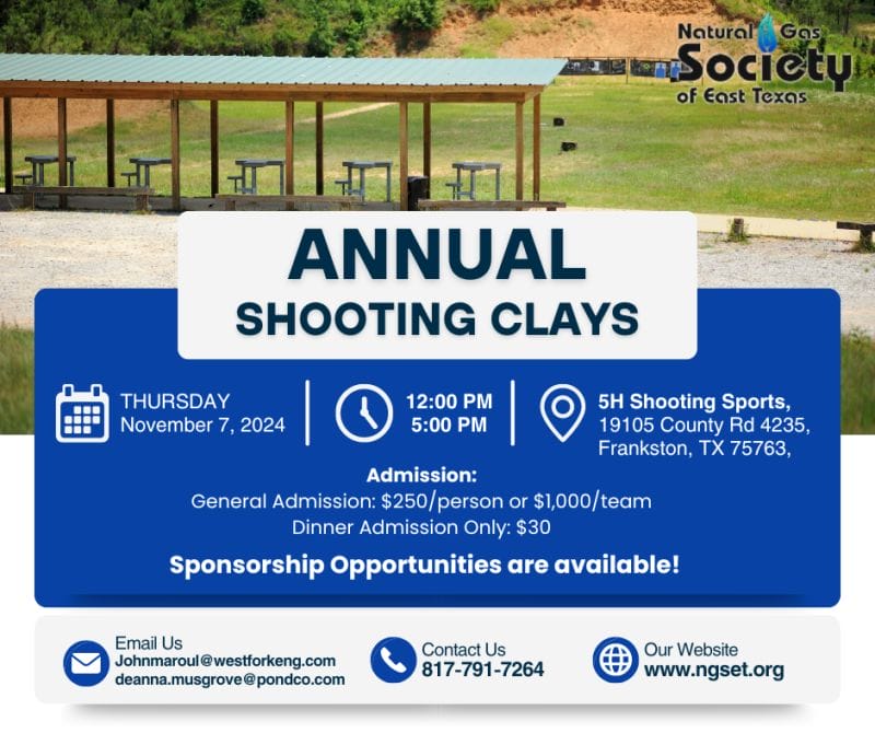 NGSET's Annual Sporting Clays event, November 7, 2024