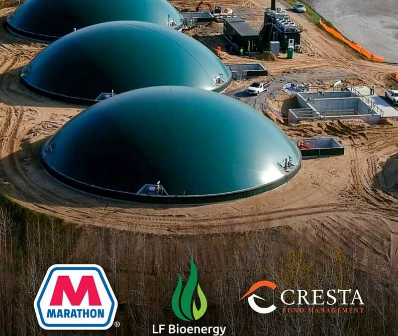 Mar 8 – News in RNG – LF Bioenergy Announces Investment by Marathon Petroleum Corporation at a valuation of $100mm