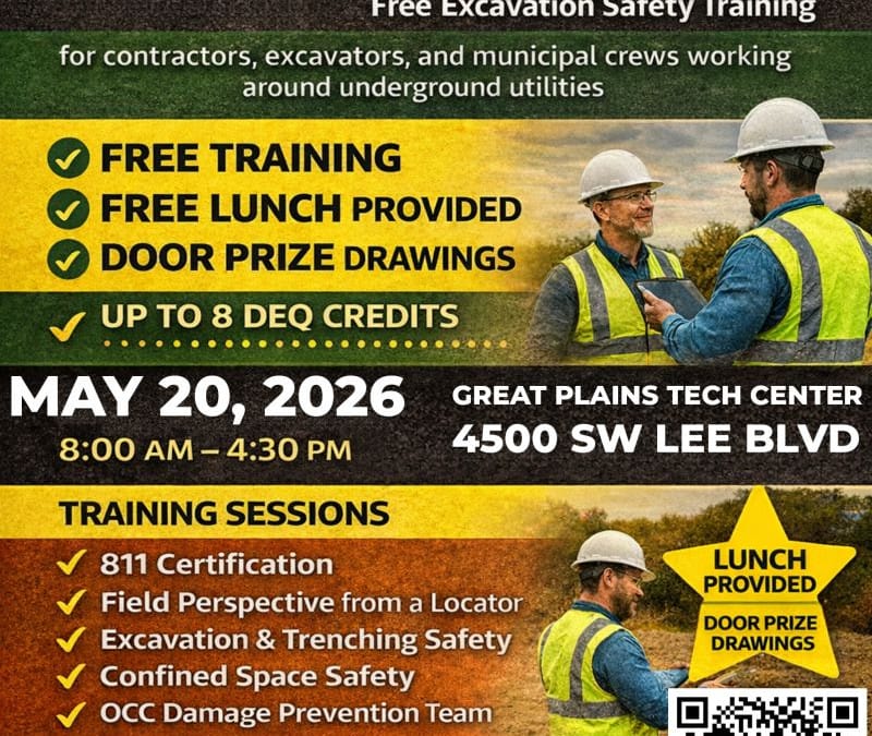 Register Now for the OKIE811 Oklahoma One-Call System, Inc. Lawton Safety Day – May 20, 2026 – Lawton, OK
