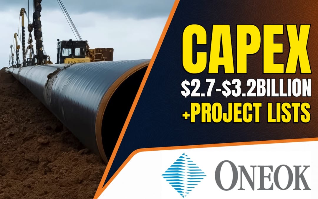 ONEOK Mechanically Completes Denver Pipeline Expansion as Medford, Permian and Texas City Projects Advance – CAPEX approx $2.7-$3.2Billion