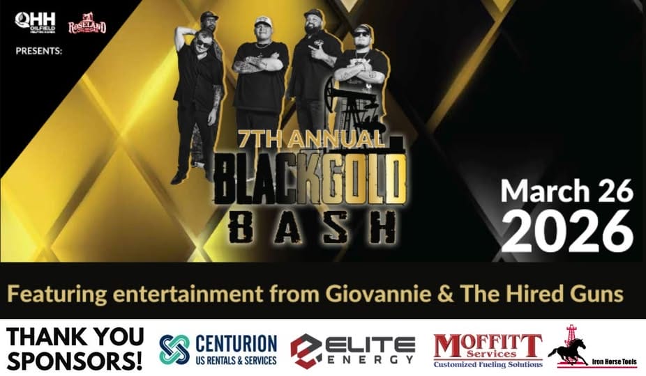 Register Now for the Oilfield Helping Hands 7th Annual Black Gold Bash – March 26, 2026 – Midland, TX