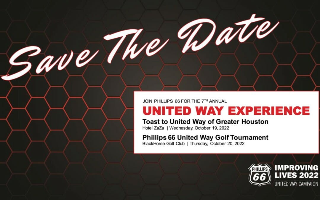 Save The Date P66 7th Annual United Way Experience Golf Tournament 20th – Houston
