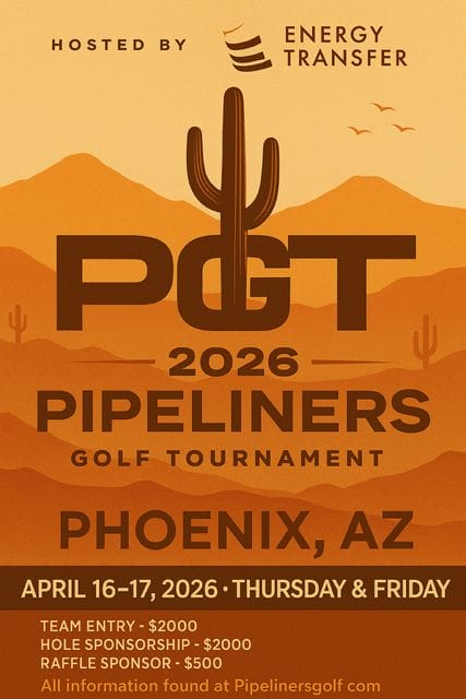 Register Now for the Pipeliner’s Golf Tournament 2026 – April 16 – April 17, 2026 – Chandler, AZ