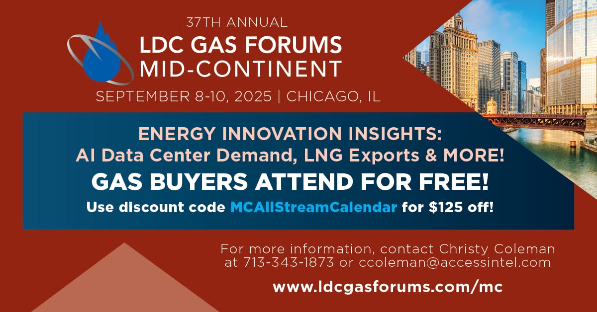 Register for the LDC Gas Forum Mid-Continent - September 8 - 10 - Chicago, IL