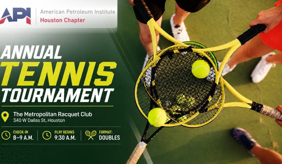 Register now for the API Houston Tennis Tournament October 19, 2026