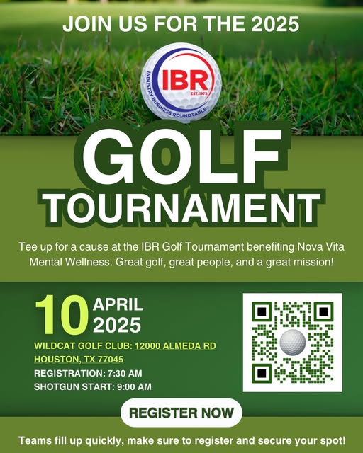 Register now for the IBR – Industry Business Roundtable Golf Tournament April 10,2025 – Houston, Tx