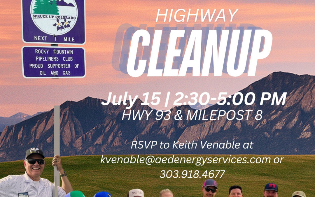 Save the Date for the Rocky Mountain Pipeliners Club (RMPC) Adopt-A-Highway Community Cleanup – July 15, 2026 – Arvada, CO