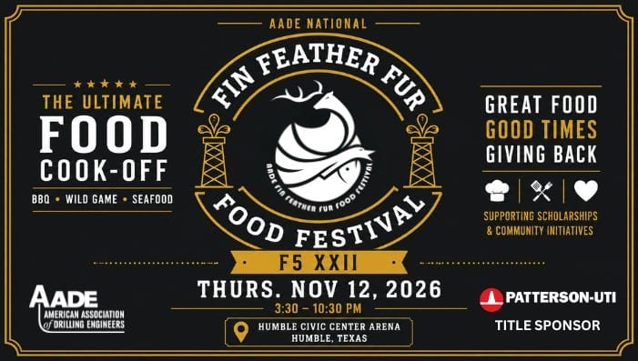 Save the Date for the AADE F5 the Annual AADE National Fin, Feather, Fur, Food Festival November 12, 2026