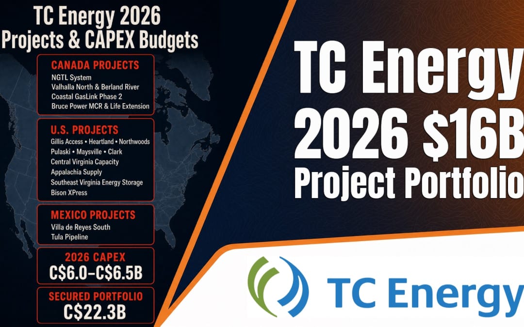TC Energy Advances C$22.3 Billion Project Portfolio as 2026 Capital Spending Reaches C$2.43 Billion