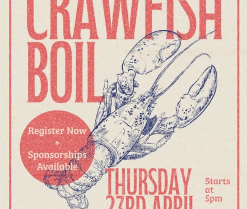 Register Now for the The Carl McCain Memorial Foundation Crawfish Boil – April 23, 2026 – Houston, TX