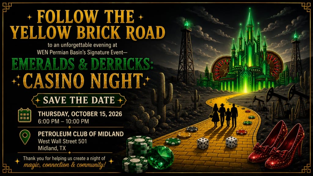 Register Now for the Women’s Energy Network (WEN) Permian Basin Signature Event Casino Night – Oct 15, 2026 – Midland, TX