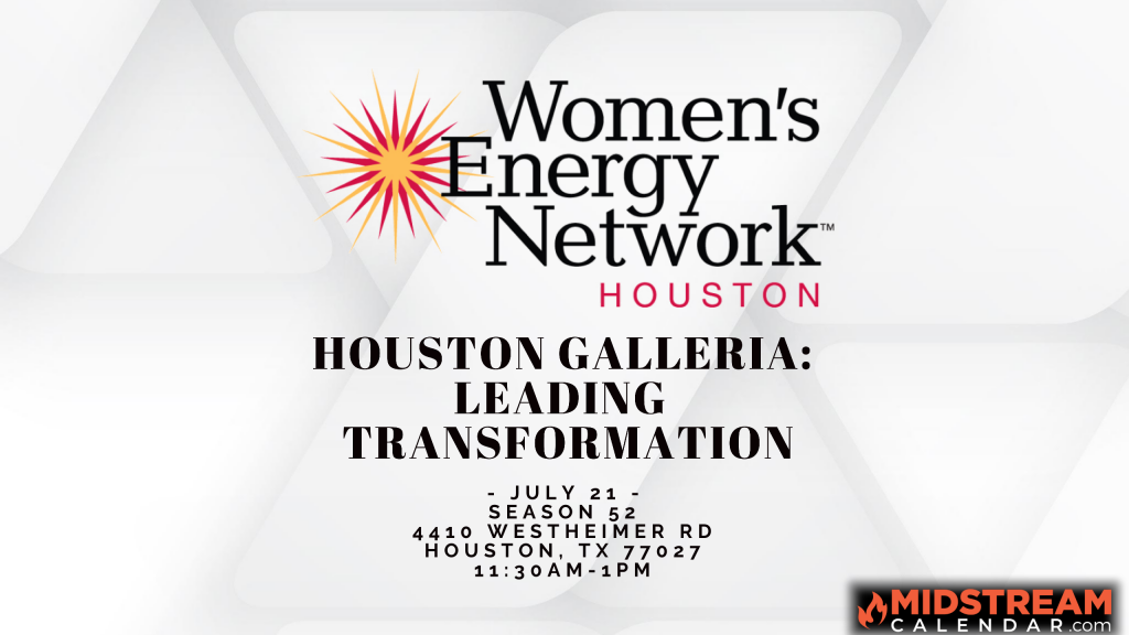 Women's Energy Network Houston Luncheon Midstream Calendar