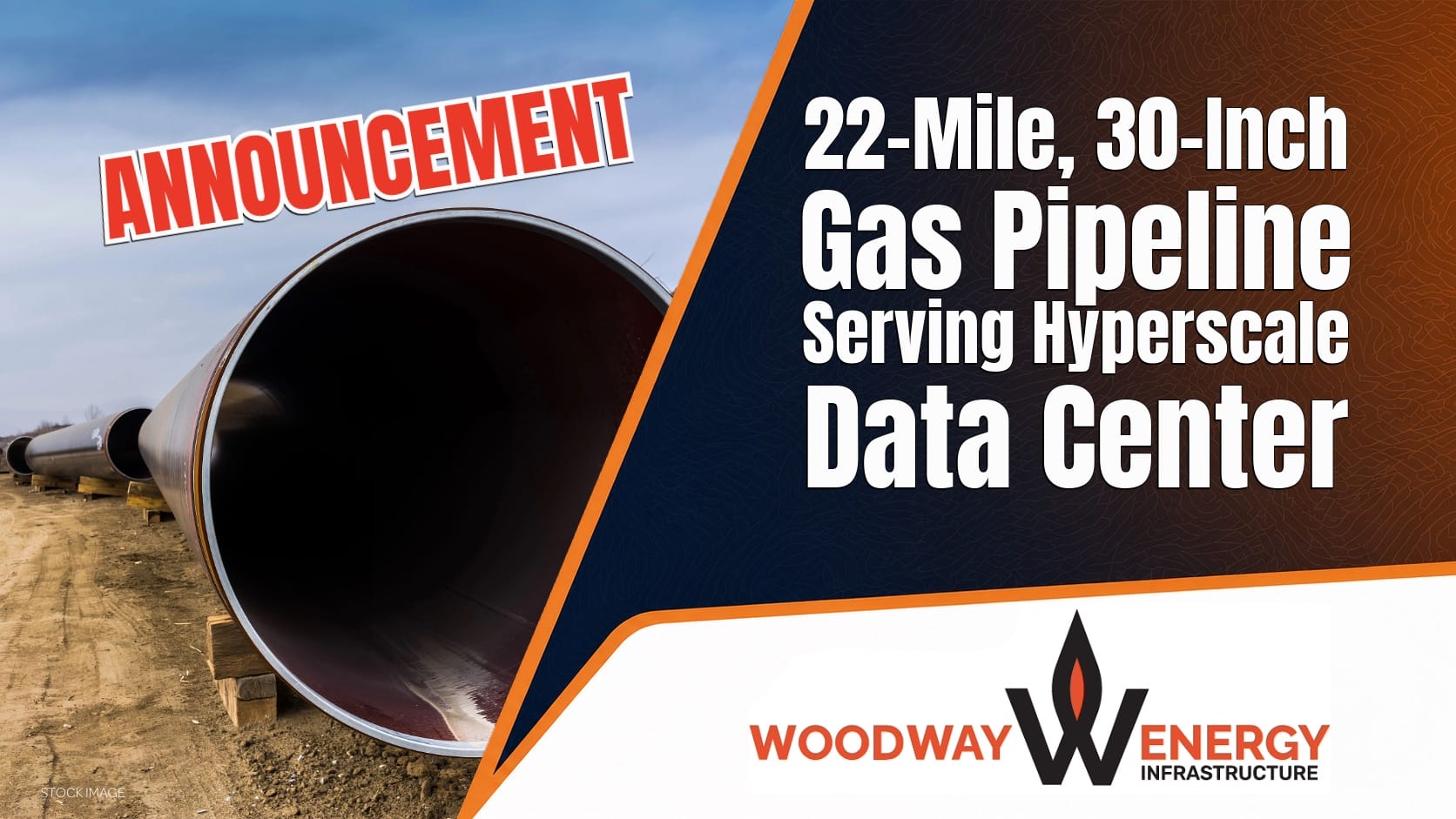 Woodway Signs Definitive Agreements for 22-Mile, 30-Inch Gas Pipeline Serving Hyperscale Data Center Allstream