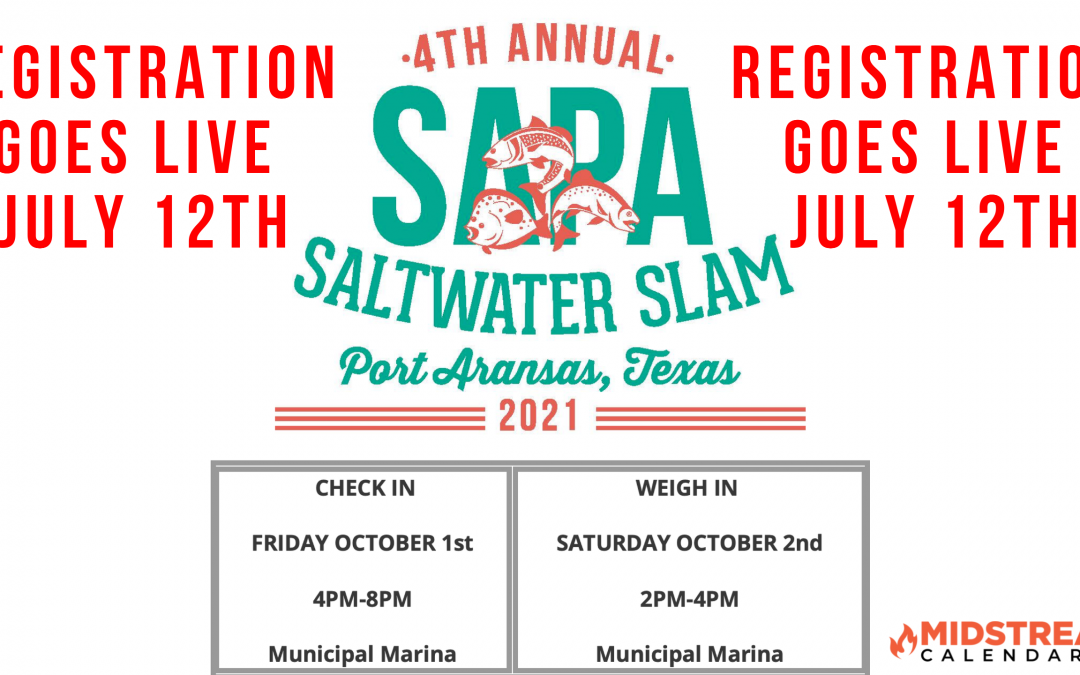 REGISTRATION LIVE – San Antonio Saltwater Slam Fishing Tournament